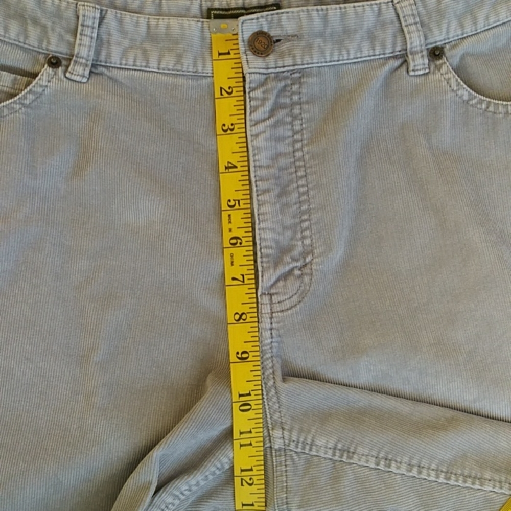 Eddie Bauer Corduroy Bootcut Fit Pants 16 Gray Grey - Picture 13 of 15